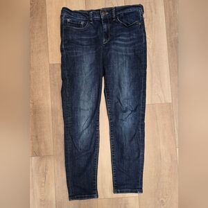 Womens Dark Blue Skinny Jeans